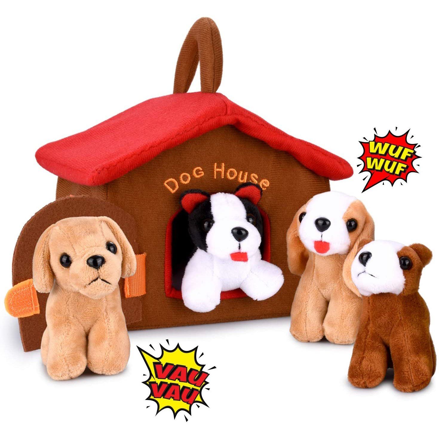 Hakol Dog House With Puppies Toy Set Toys & Games - DailySale