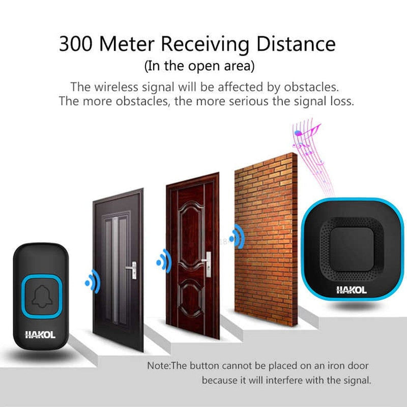 Hakol Wireless Door Bell Smart Home & Security - DailySale