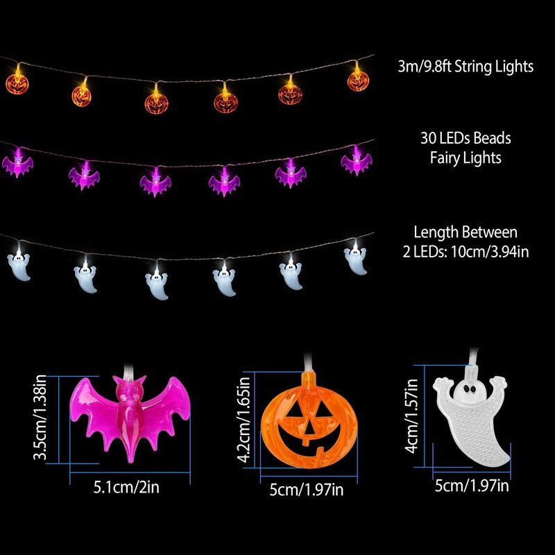 Halloween 30 LED String Lights Indoor Lighting - DailySale