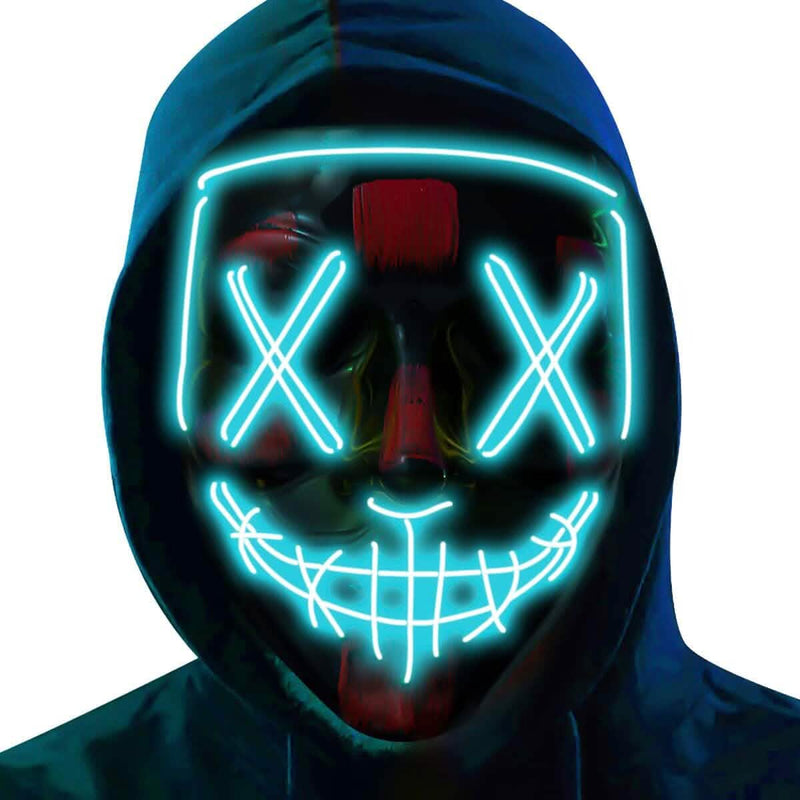 Halloween Mask LED, Light up Mask for Festival Cosplay Holiday Decor & Apparel - DailySale