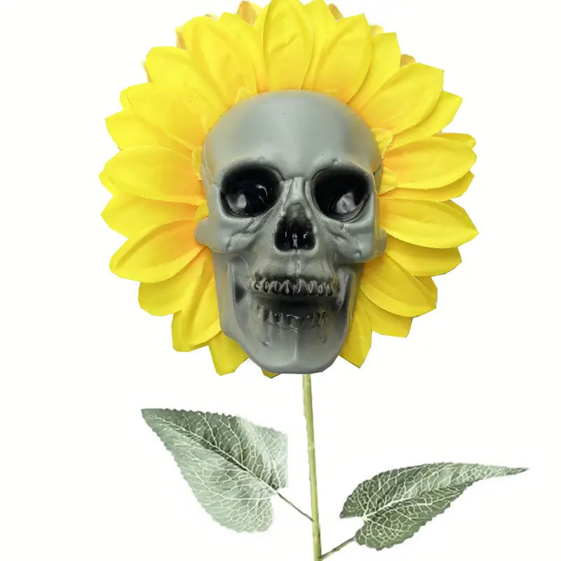 Halloween Sunflower Skull Head Garden Decoration Holiday Decor & Apparel 1 - DailySale
