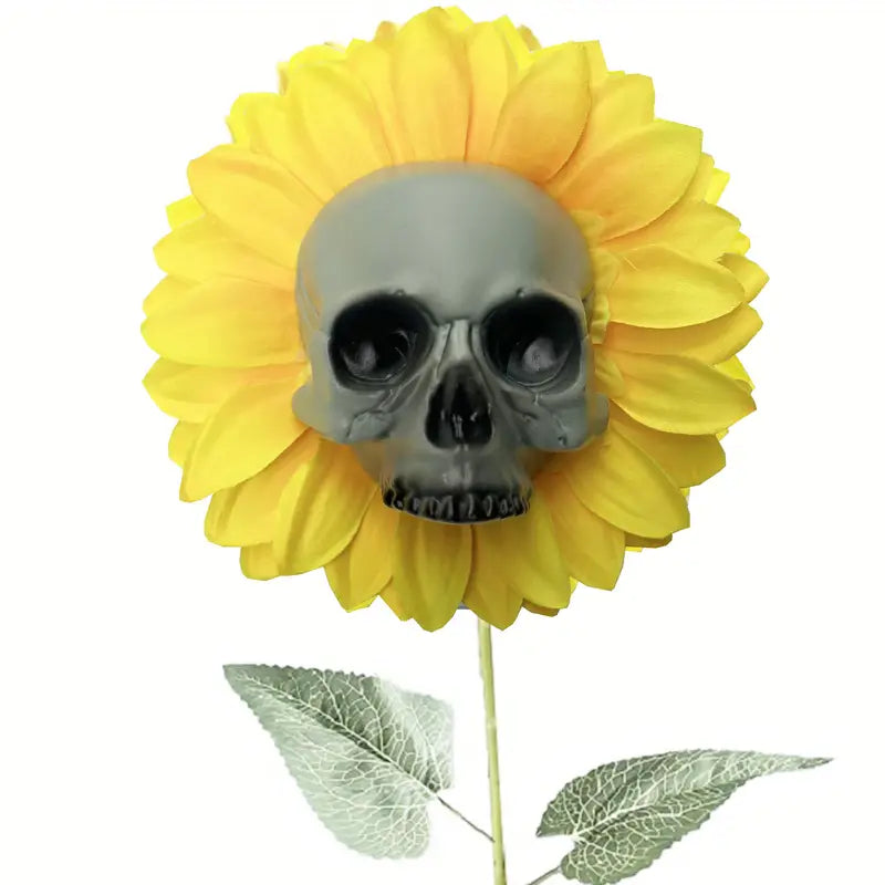 Halloween Sunflower Skull Head Garden Decoration Holiday Decor & Apparel 2 - DailySale