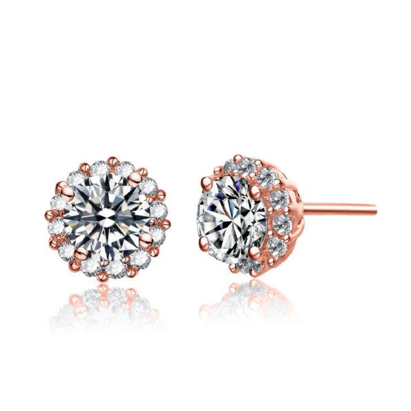 Halo CZ Stud Earring Earrings - DailySale