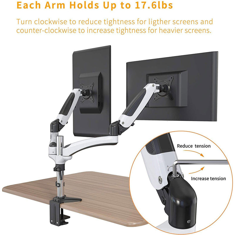 Halter Dual LCD Adjustable Monitor Stand Computer Accessories - DailySale