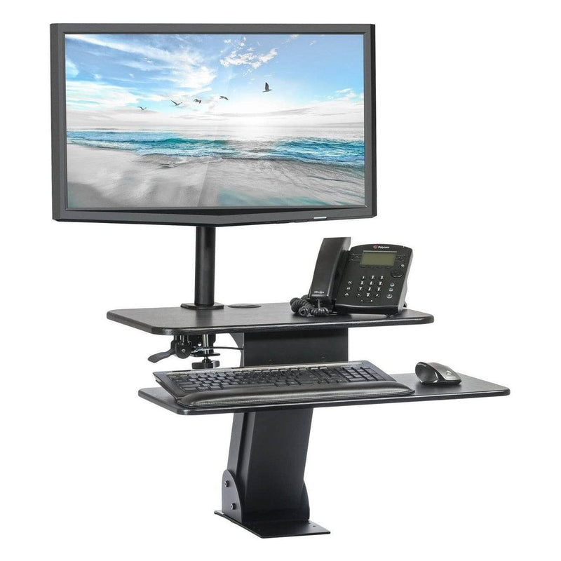 Halter SSW004-MDM001 Height Adjustable Desktop Stand Single Monitor Arm Mount Computer Accessories - DailySale