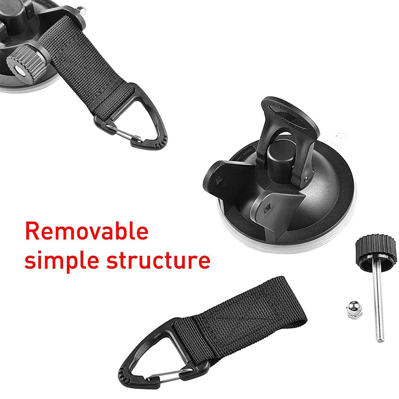 Hamnor Heavy Duty Car Camping Tie Down Suction Cups with Hooks Automotive - DailySale
