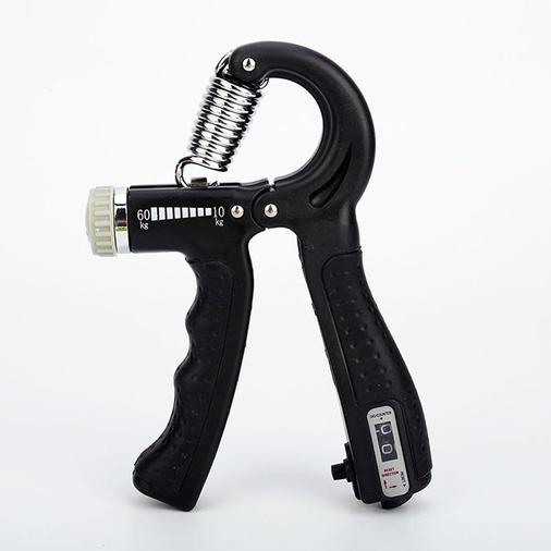 Hand Grip Trainer Gripper Strengthener shown in black against a white background