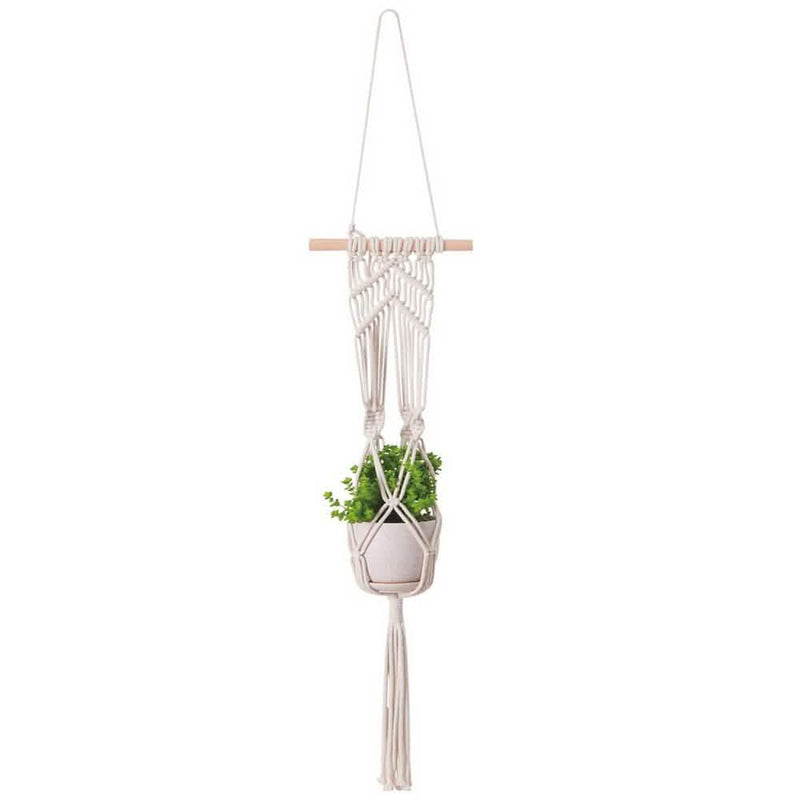 Hand Woven Macrame Tapestry Plant Hanger Holder Furniture & Decor C - DailySale