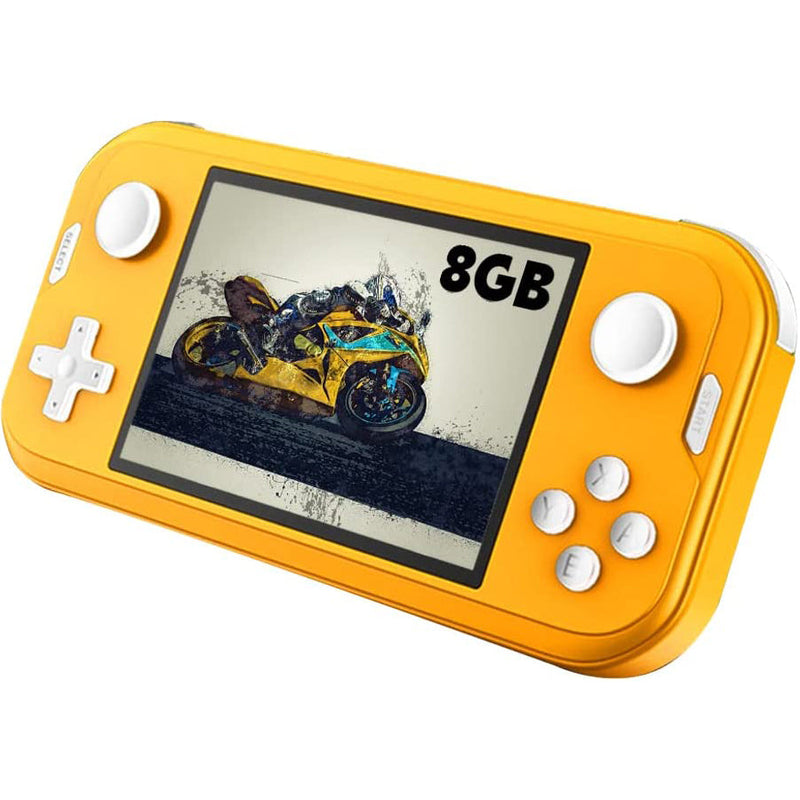 Handheld Game Console 3.5inch Mini Retro Gaming Player Toys & Games Yellow - DailySale