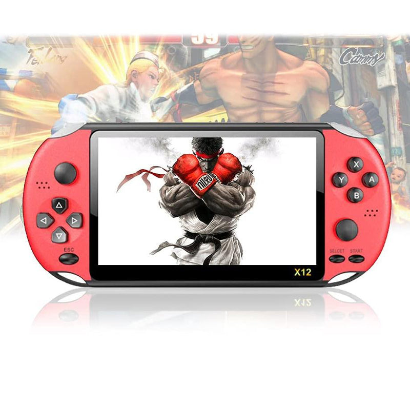 Handheld Game Console for Kids/Adults X12 Pro Video Games & Consoles Red - DailySale