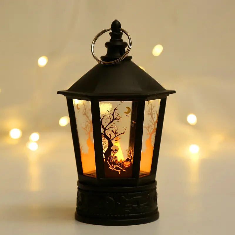 Handheld LED Candle Wind Light for Halloween Decorations and Parties Holiday Decor & Apparel Skull - DailySale