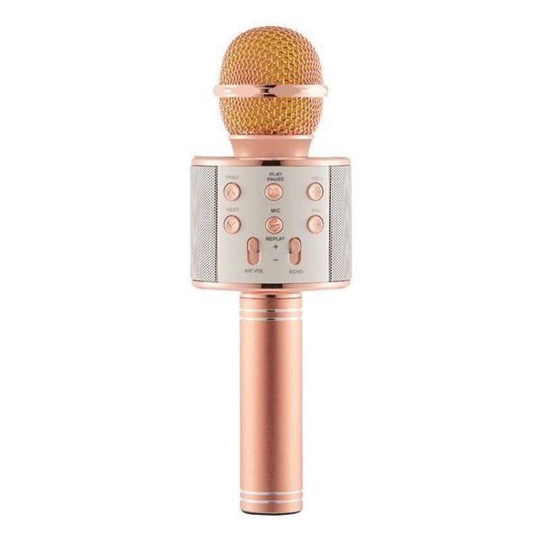 Handheld Wireless Bluetooth Microphone Everything Else Rose Gold - DailySale