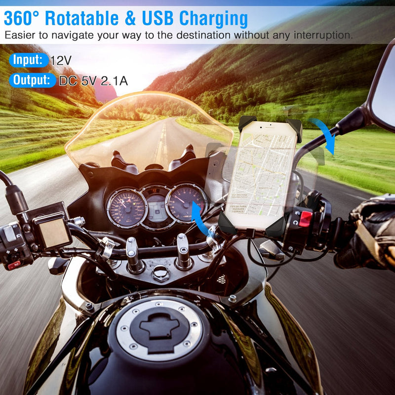 Handlebar Mirror Mobile Phone Holder Mobile Accessories - DailySale