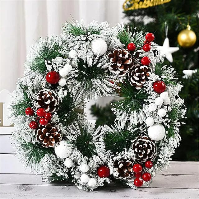 Handmade Christmas Decorative Wreaths Holiday Decor & Apparel Type 1 - DailySale