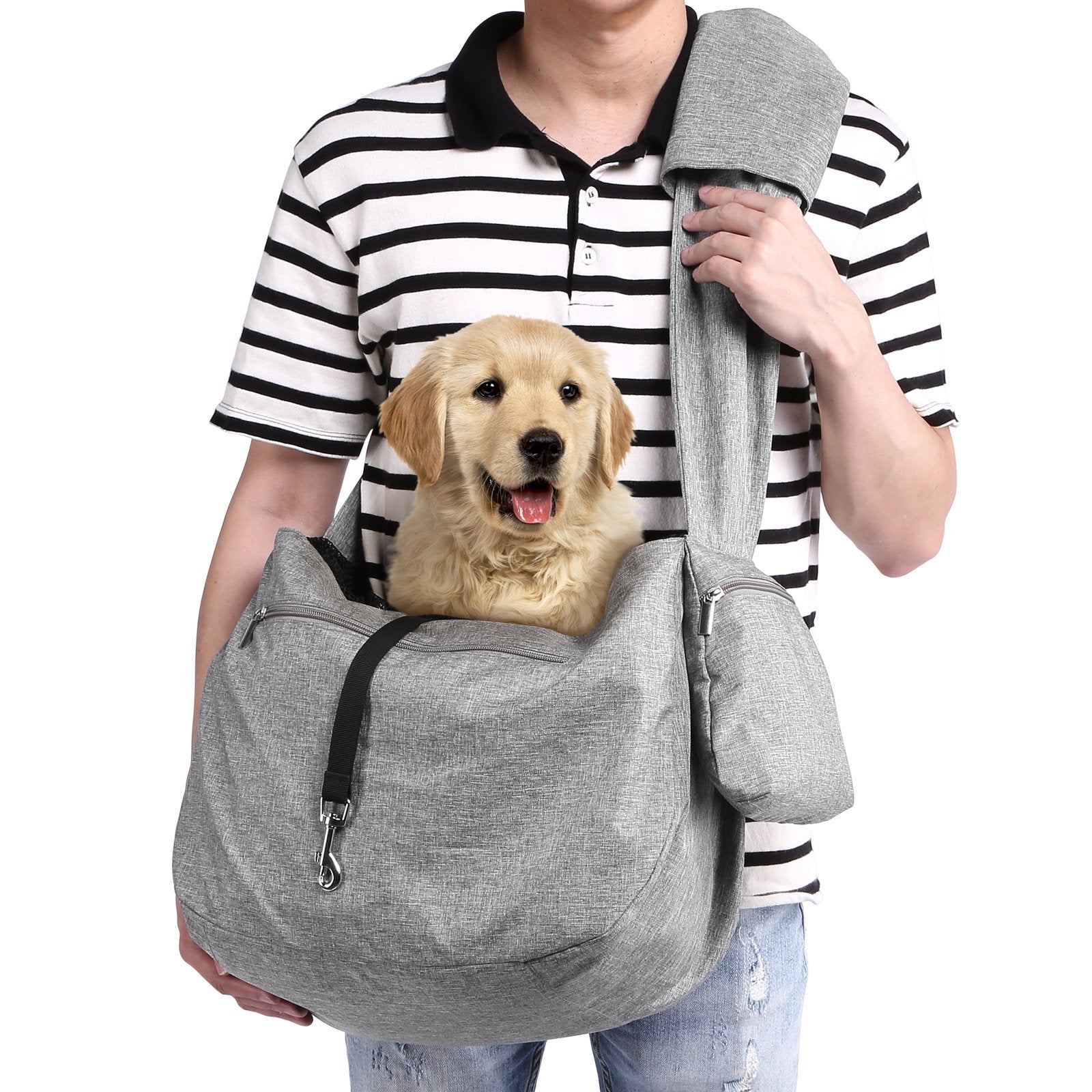 Hands-Free Adjustable Strap Pet Sling Carrier Pet Supplies - DailySale