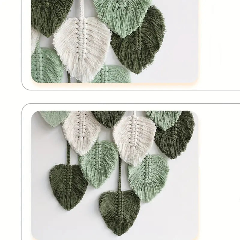 Handwoven Cotton Rope Leaf Tapestry Furniture & Decor - DailySale