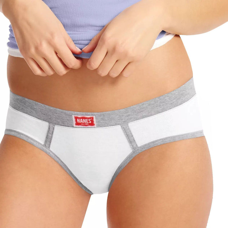 Hanes Women's Cotton Bikini Panties with ComfortSoft® Waistband 3 Pack
