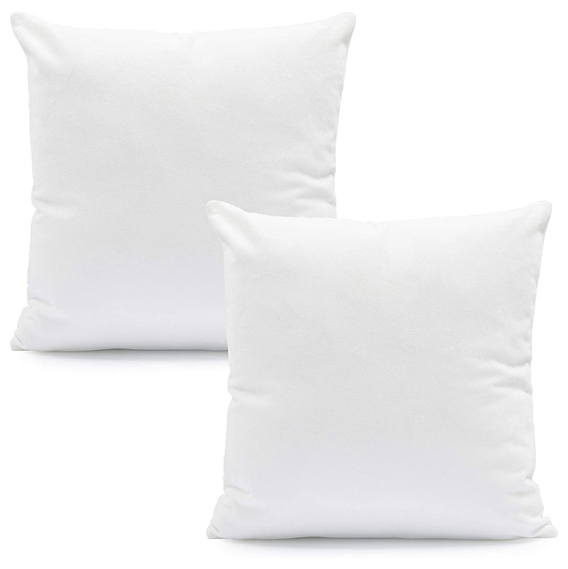 Hannah Linen Hypoallergenic Throw Pillows - White Bed & Bath 2-Pack - DailySale