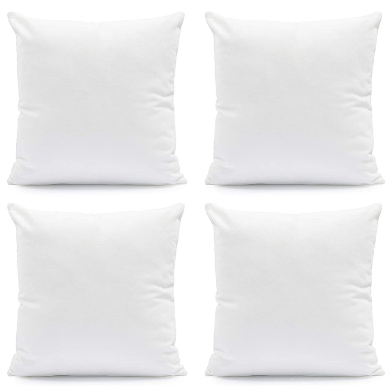 Hannah Linen Hypoallergenic Throw Pillows - White Bed & Bath 4-Pack - DailySale