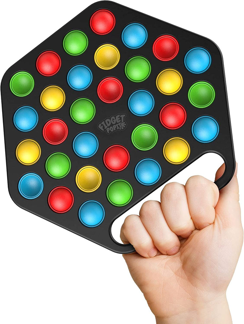 Hard Shell Pop it Fidget Toy Board with Carrying Handle for Adults & Kids Toys & Games - DailySale