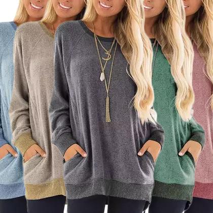 Haute Edition Women's Ultra Soft Long Sleeve Pullover Sweatshirt Women's Clothing - DailySale