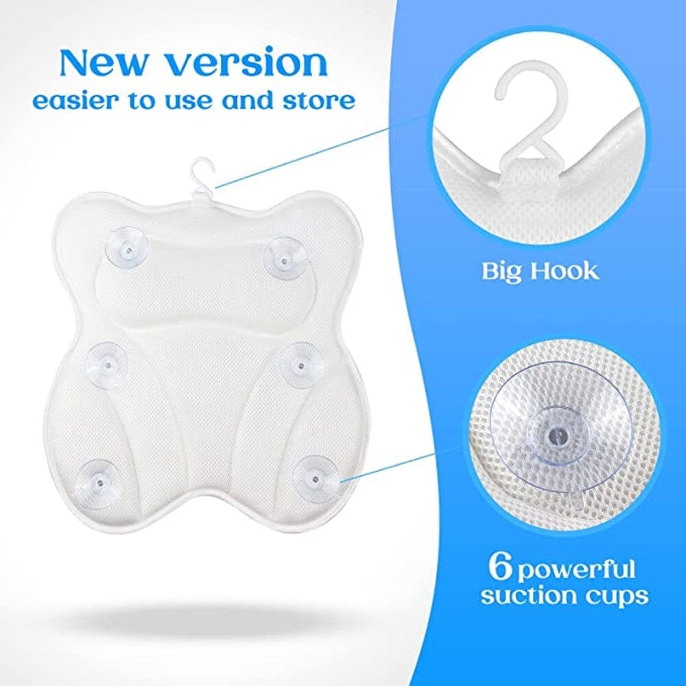 Hawbath Ultra-Soft Bath Pillow With 6 Suction Cups Bath - DailySale