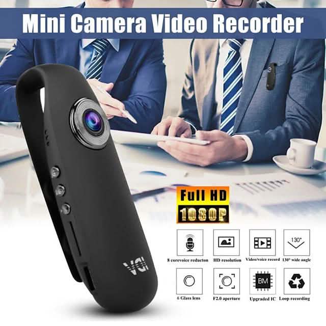 HD 1080P 130 Mini Camcorder Dash Cam Police Body Motorcycle Bike Motion Camera Cameras & Drones - DailySale