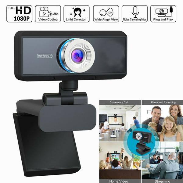 HD 1080P Desktop PC Video Calling Webcam with Microphone Computer Accessories - DailySale