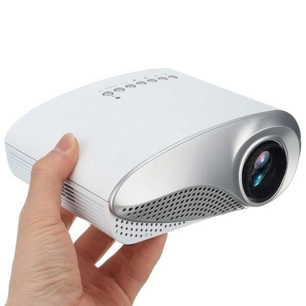 HD LED Projector Mini 3D Home Theater Cinema TV & Video White - DailySale