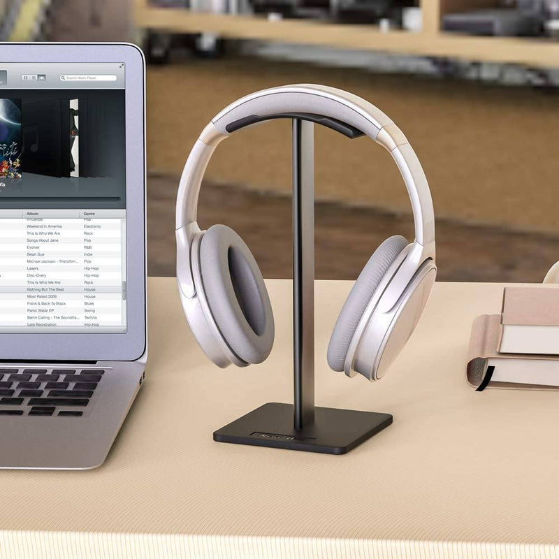 Headphone Stand with Aluminum Supporting Bar Flexible Headrest Headphones & Audio - DailySale