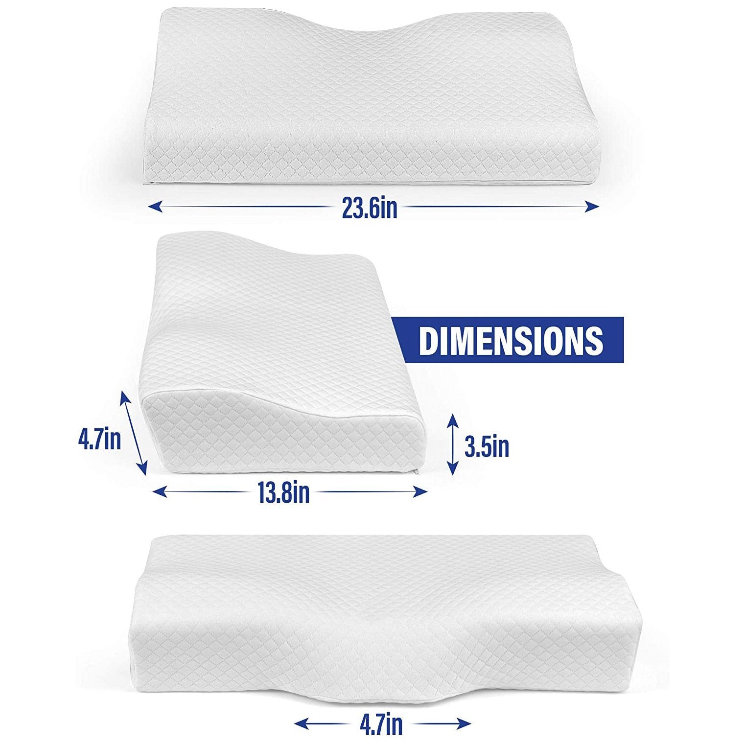 Healthex Neck Contour Orthopaedic Pillow Wellness & Fitness - DailySale