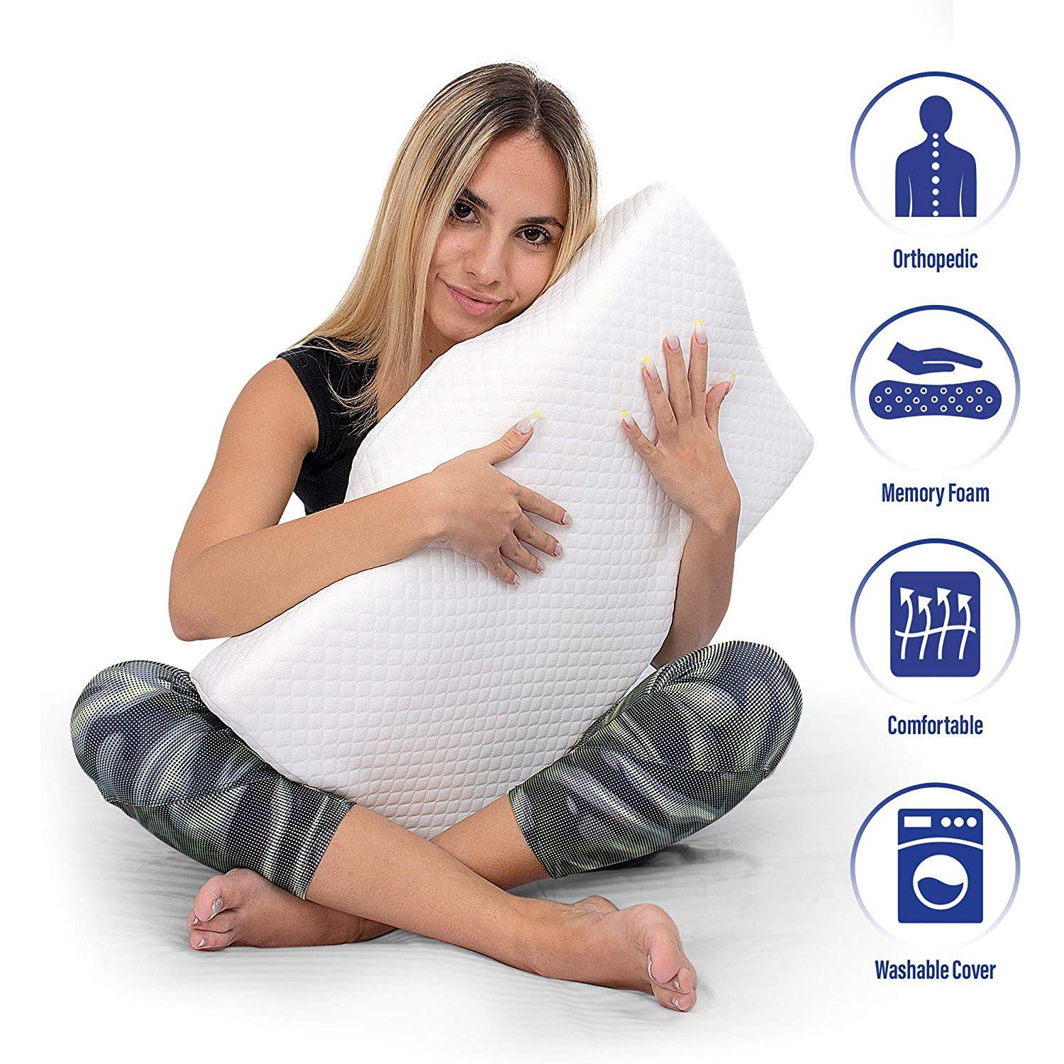 Healthex Neck Contour Orthopaedic Pillow Wellness & Fitness - DailySale