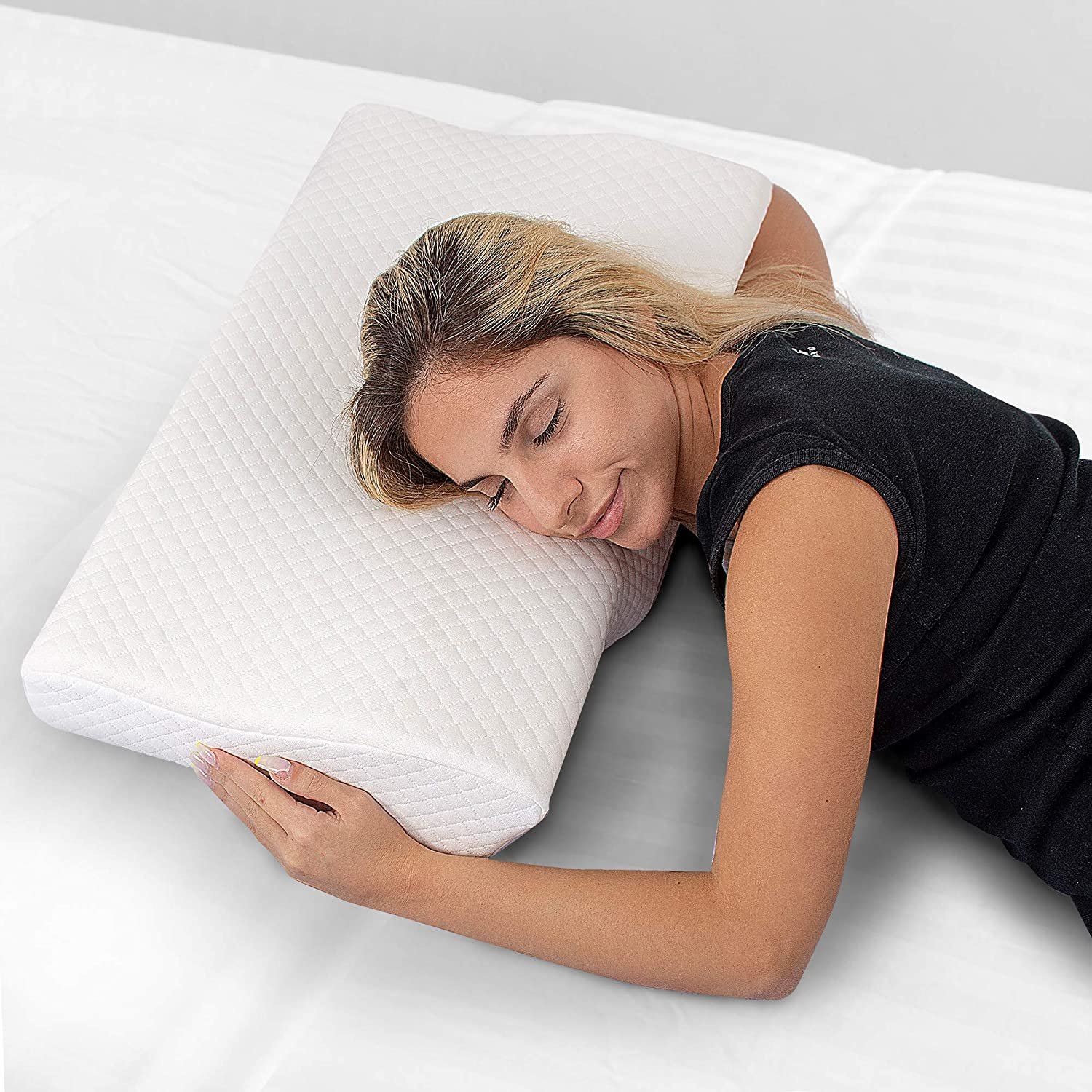 Healthex Neck Contour Orthopaedic Pillow Wellness & Fitness - DailySale