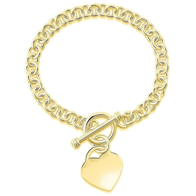 Heart Charm Bracelet - Assorted Colors Jewelry Gold - DailySale