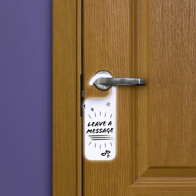 Hearth And Haven Hanging Door Sign Dry Erase White Board Do Not Disturb Home Essentials - DailySale