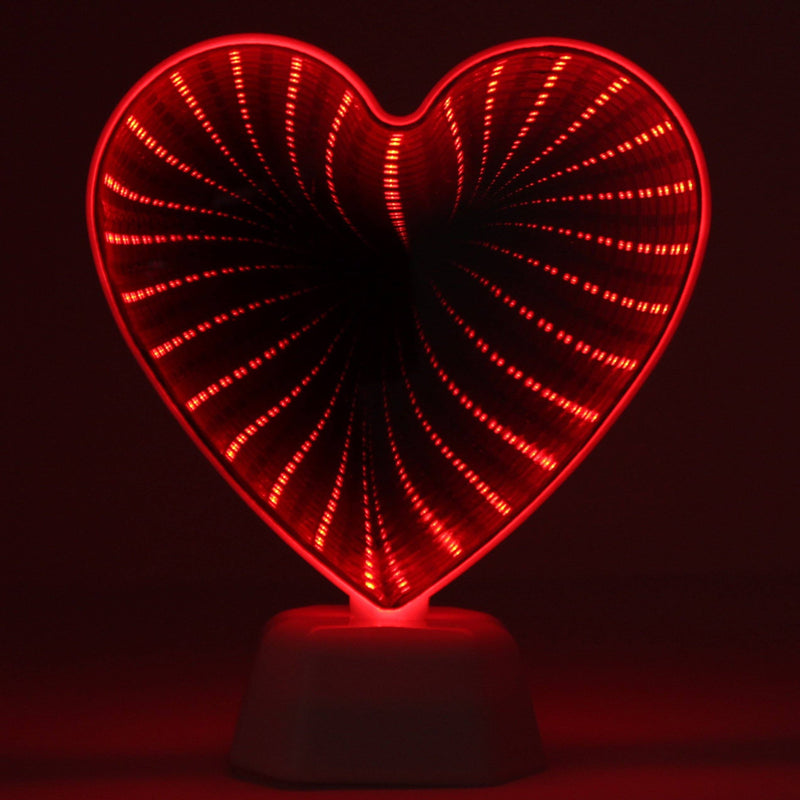 Hearth and Haven Laser Night Light Desktop Decorative Infinity Mirror Lighting & Decor - DailySale