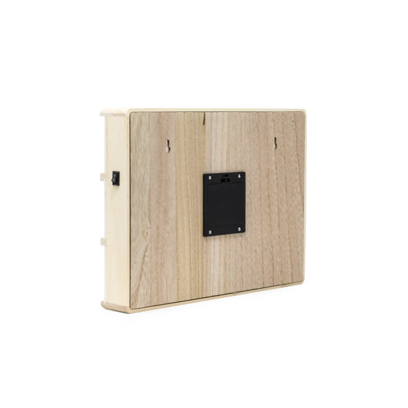 Hearth & Haven Wooden LED Light-Up Message Lightbox Lighting & Decor - DailySale