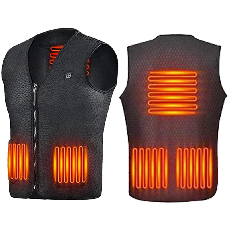 Heat Jacket Vest with 3 Adjustable Temperatures Men's Outerwear - DailySale