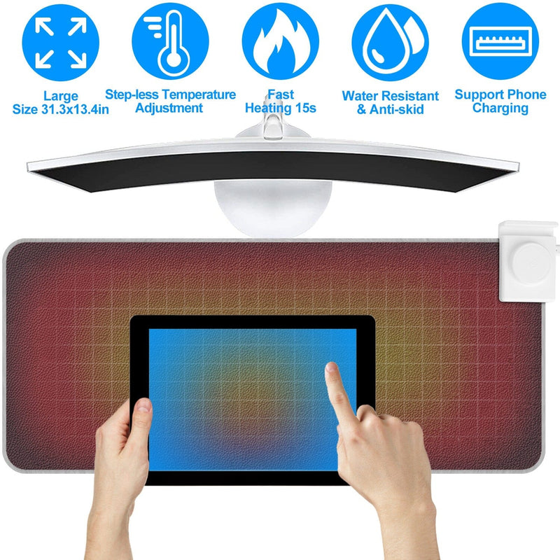 Heated Gaming Mouse Pad Large Computer Accessories - DailySale