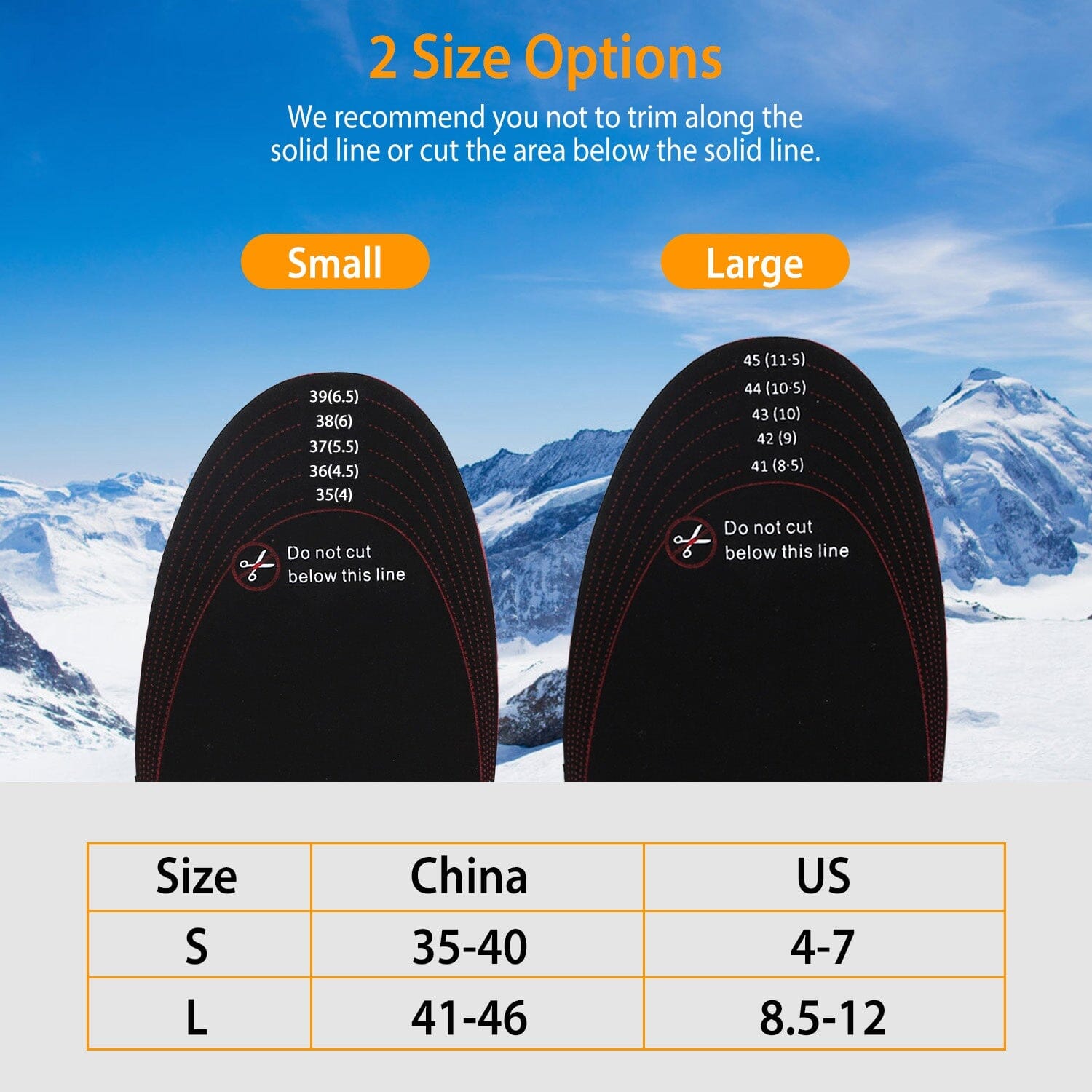 Heated Insoles Electric Heated Foot Warmer Sports & Outdoors - DailySale