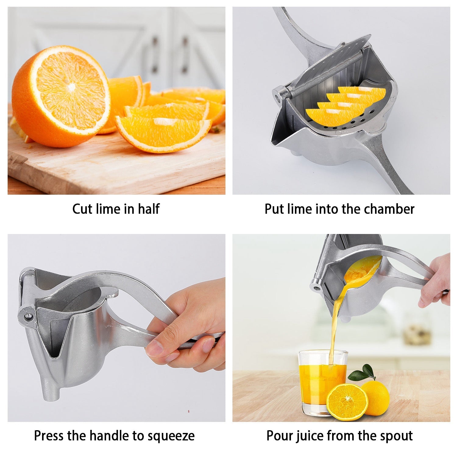 Heavy Duty Manual Fruit Juice Extractor Kitchen Appliances - DailySale