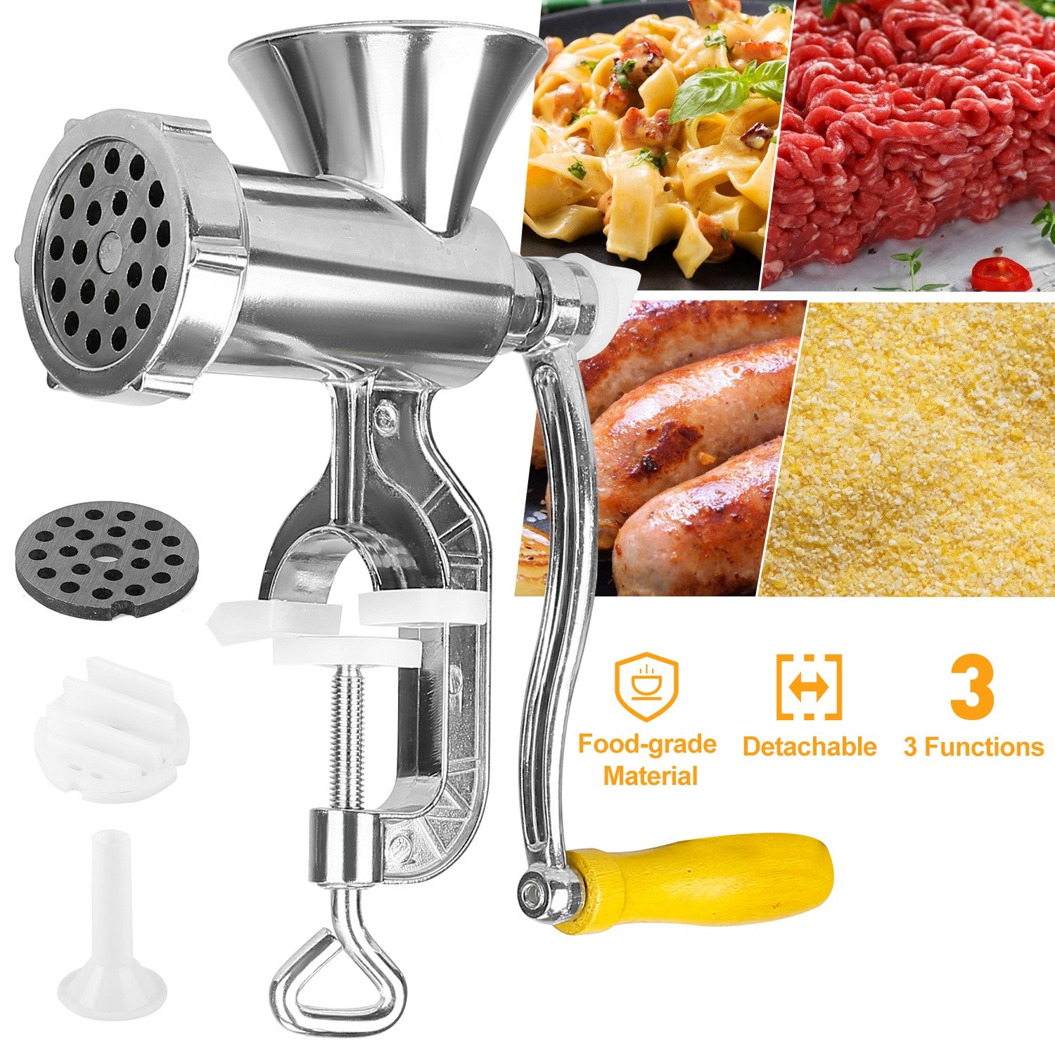 Heavy Duty Manual Meat Grinder Kitchen Appliances - DailySale