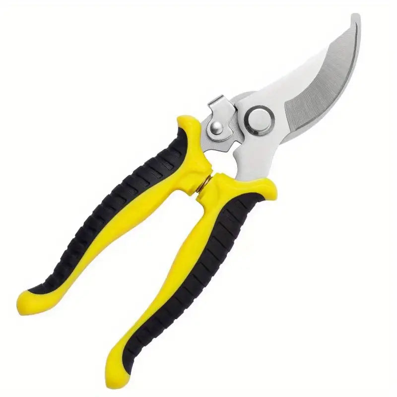 Heavy Duty Pruning Shears with Rust Proof Stainless Steel Blades Handheld Gardening Tools Garden & Patio Yellow - DailySale