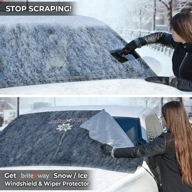 Heavy Duty Windshield and Wiper Cover Snow and Ice Protector - Non-Scratch and Sturdy Automotive - DailySale