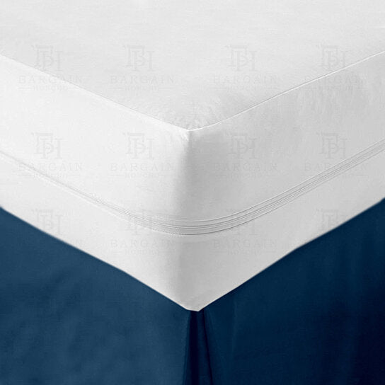 Heavyweight Zippered Waterproof and Bed-Bug Proof Vinyl Mattress Cover Protector Bedding 2-Pack Pillow Cover - DailySale