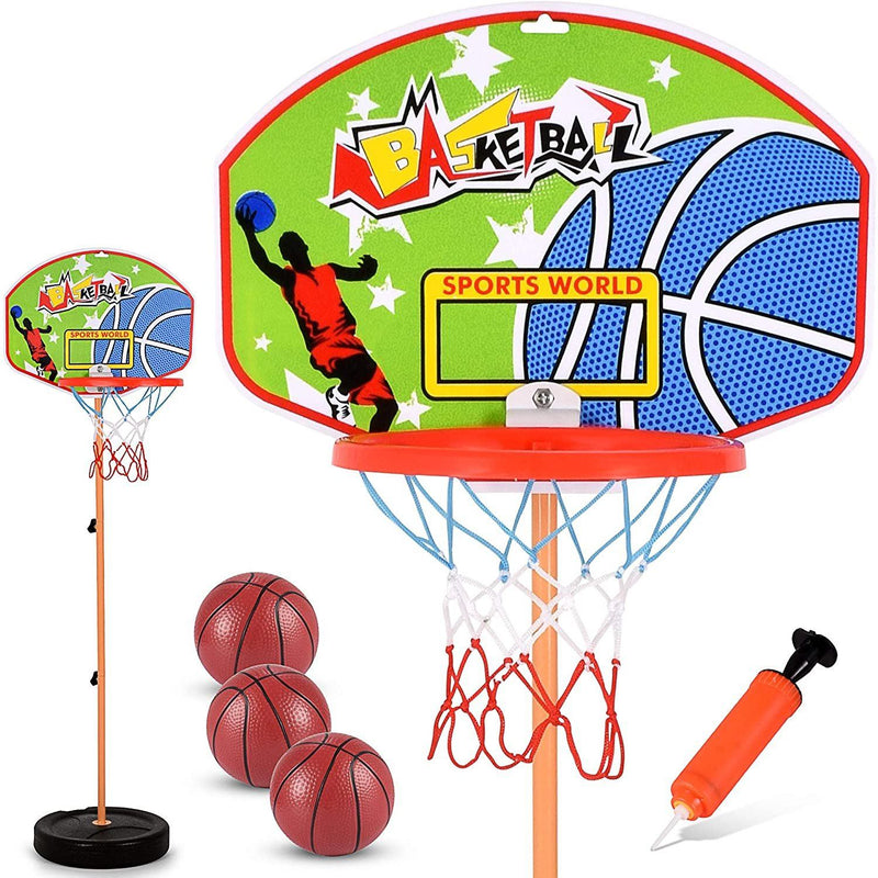 Height Adjustable Kids Basketball Hoops Set Toys & Games - DailySale