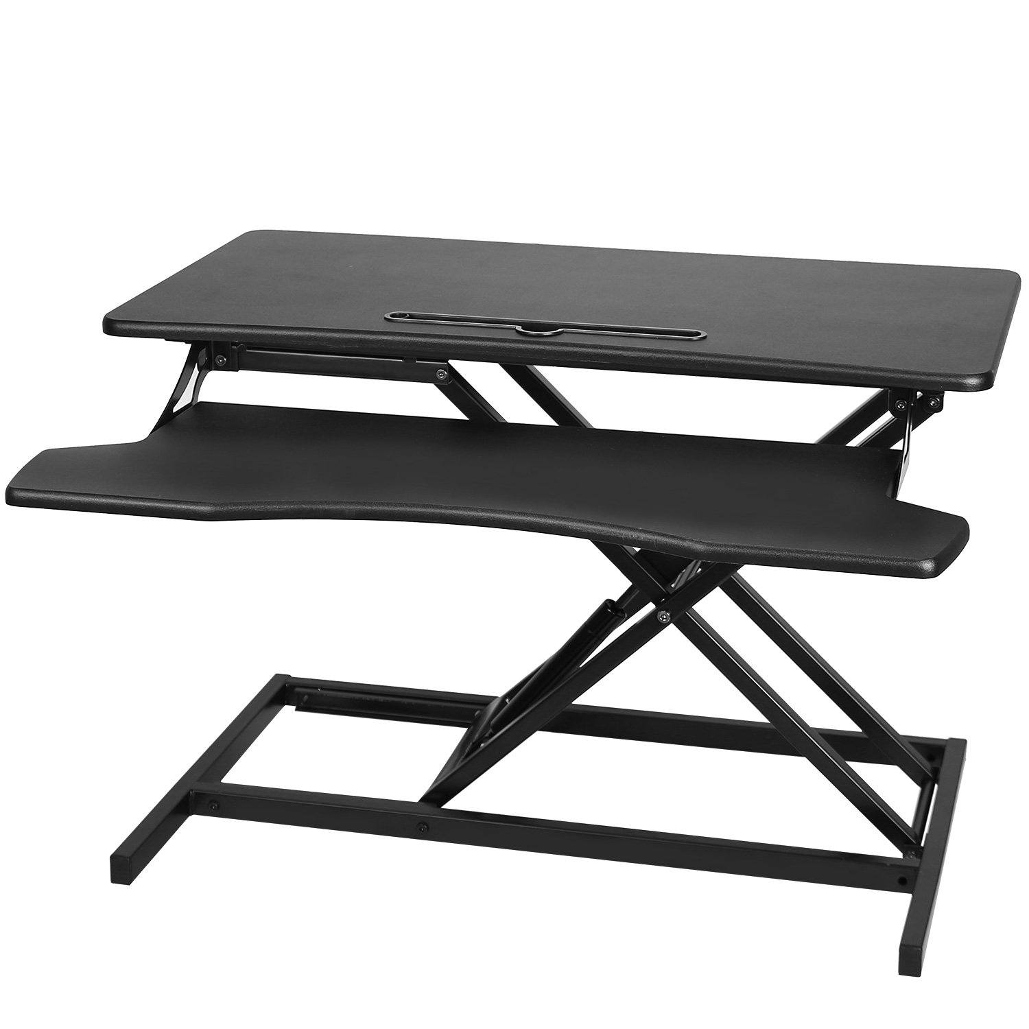 Height Adjustable Standing Desk Converter Workstation Computer Accessories - DailySale