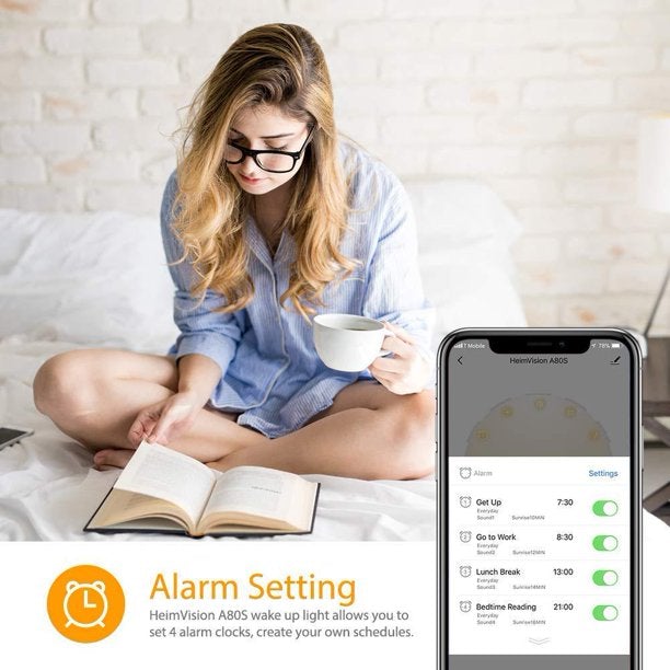 HeimVision A80S Sunrise Alarm Clock Household Appliances - DailySale
