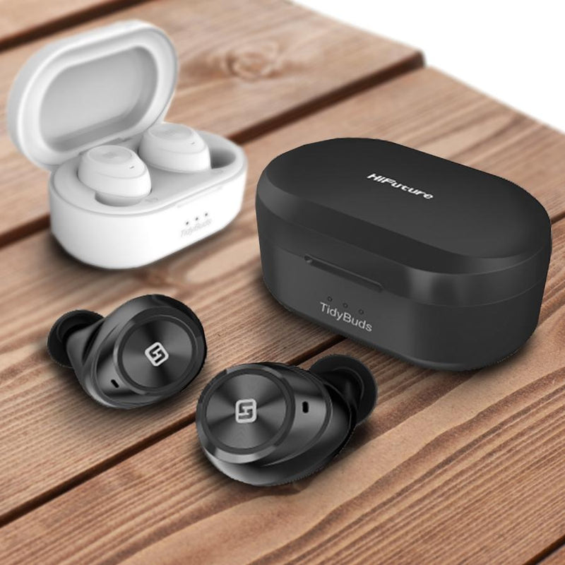 HiFuture Tidy Buds True Wireless Bluetooth Earbuds with Wireless Charging Case Headphones & Speakers - DailySale