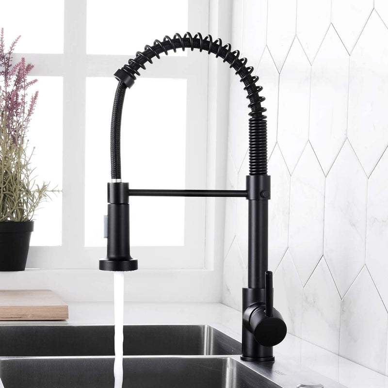 High Arc Spring Kitchen Sink Faucet Kitchen Tools & Gadgets Black - DailySale